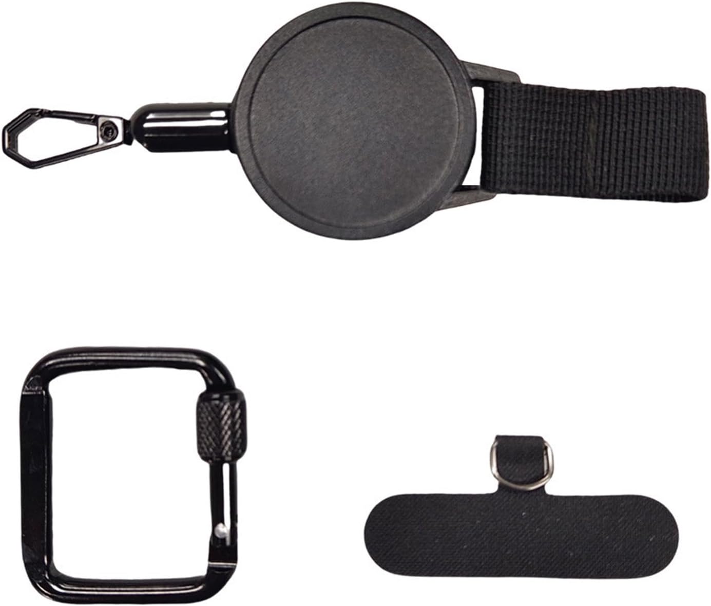 Anti-Theft Phone Tether with Belt Clip Retractable Steel Line Universal Locking Carabiner Prevent Drops Phone Leash for Travel