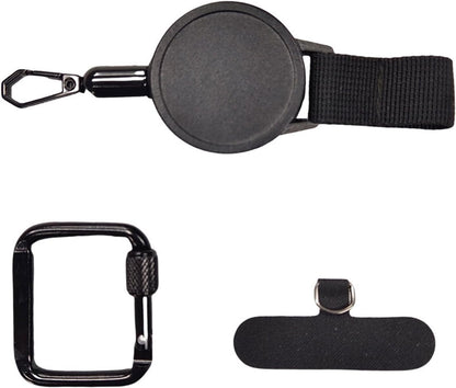 Anti-Theft Phone Tether with Belt Clip Retractable Steel Line Universal Locking Carabiner Prevent Drops Phone Leash for Travel