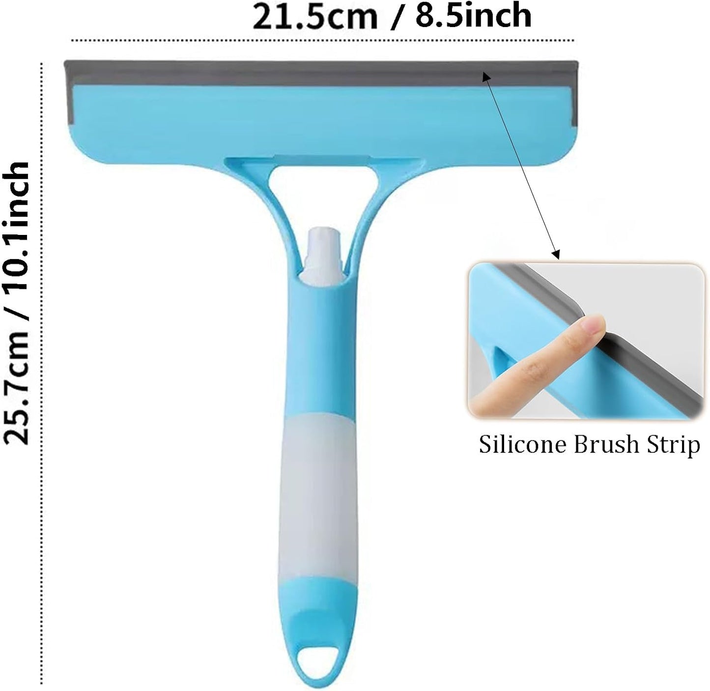 Car Glass Cleaning Wiper 3 In 1 Car Door Window Windshield Cleaner Squeegee with Spray Bottle for Car Home Washing Tool